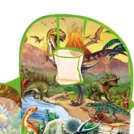 Piscina pentru copii cu cos de baschet si 50 de bile incluse Dinosaurus