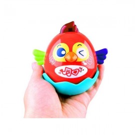 Jucarie interactiva pentru copii Gossip Bird rosie - Hola Toys