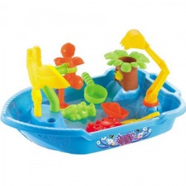 Masuta de joaca pentru apa si nisip rotunda Little Boat