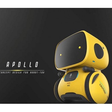 Robot inteligent interactiv Apollo control vocal, butoane tactile, galben