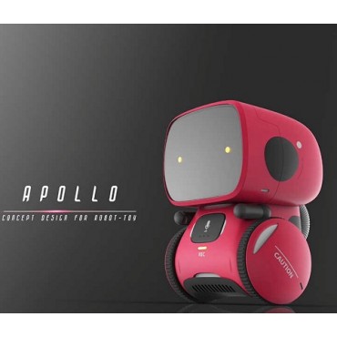 Robot inteligent interactiv Apollo control vocal, butoane tactile, rosu
