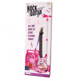 Chitara pentru fetite ROCK cu amplificator, MP3 si microfon