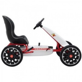 Kart cu pedale Abarth 500 Assetto Alb- Cangaroo