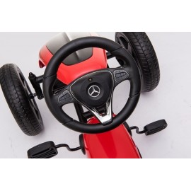 Kart cu pedale si roti EVA Mercedes Benz- red 