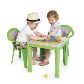 Set masa cu 2 scaune pentru copii Paradiso GREEN