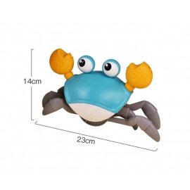 Jucarie interactiva Crab cu senzor de miscare,blue 