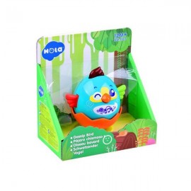 Jucarie interactiva pentru copii Gossip Bird bleu - Hola Toys