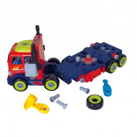 Jucarie 3 in 1:camion,robot si banc de lucru Hola Toys 