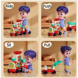 Trenulet interactiv pentru copii 4 in 1 Hola Toys