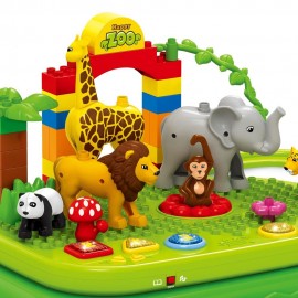 Masuta educativa tip lego Jungle Party